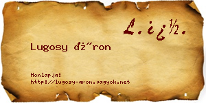 Lugosy Áron névjegykártya